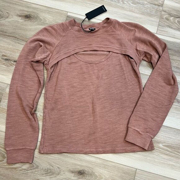 MONROW Super Soft Peekaboo Women’s Top Size XS - Picture 1 of 6